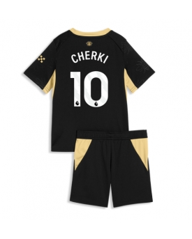 Manchester City Rayan Cherki #10 Maglia Gara Trasferta Repliche 2026-27 Bambino Maniche Corte